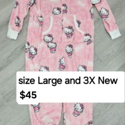 Hello Kitty New Onesie Adults