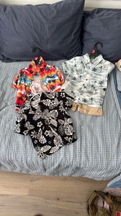 3T Toddler Boy Hawaiian Shirts & Short