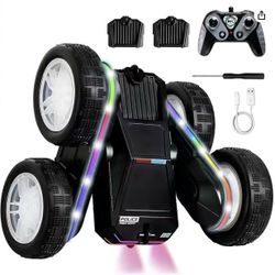 Spider Remote Control Car 4WD 360° Flips RC Stunt Car Monster Truck Toys Double-Sided Drift Rc Cars with LED Lights 2 Rechargeable Charge Battery Modu