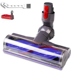 Upgrade Anti-Tangle Replacement Vacuum Head Compatible with Dyson V7,V8, Cyclone V10,V11,V15 Cordless Vacuum Cleaners, Suitable for Thin Carpets, Hard