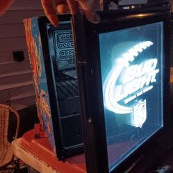 Bud Light Mini Fridge With Door Light
