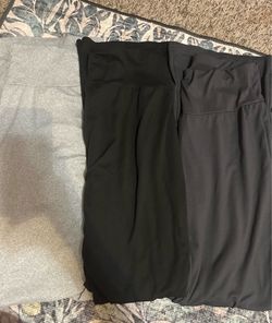 3 Colored Flare Leggings Grey, Dark Grey, Black