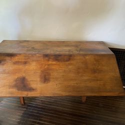 Solid Wood Rectangle Table Adjustable 