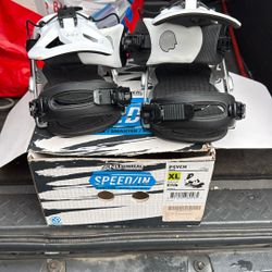 Gnu Unreal Speed In Psych Snowboard Bindings Xl