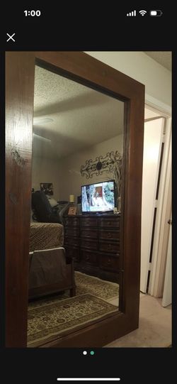 Huge Mirror Wood Frame