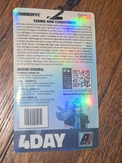 Anime Nyc Badge 2026 4 Day