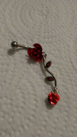 Rose Navel Ring
