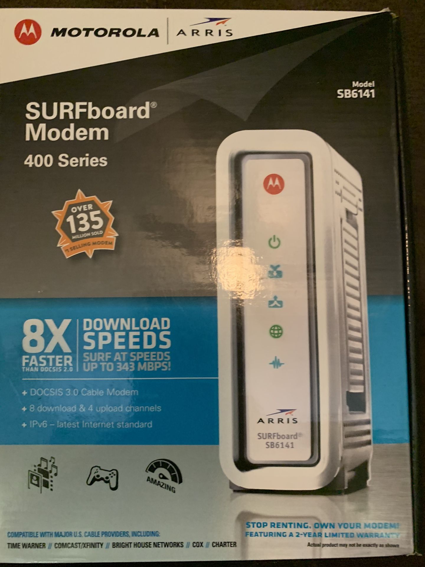 Docsis 3.0 Surfboard Internet Modem 