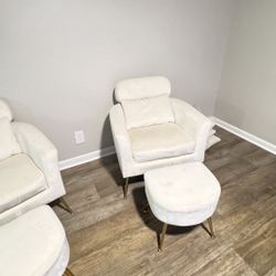 2 Set Of White Chairs