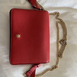 Zara purse - Red With Golden Chain