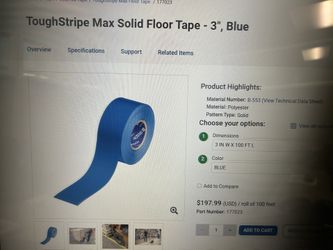 TAPE- Floor Marking  3” X100’  