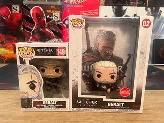 Geralt from The Witcher Wild Hunt 3 game Funko Pops!
