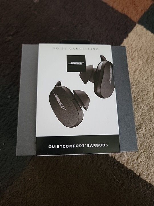 Bose QuietComfort Noise Cancelling Earbuds New In Box Black IPhone Android 