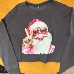 Santa Crop Women’s Small