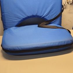 Stadium Seats Cushion for Bleachers with Strong Back Support, Folding Bleacher Seatwith 20ln Wide Cushion, 4LBS Lightweight, 6 Reclining Positions