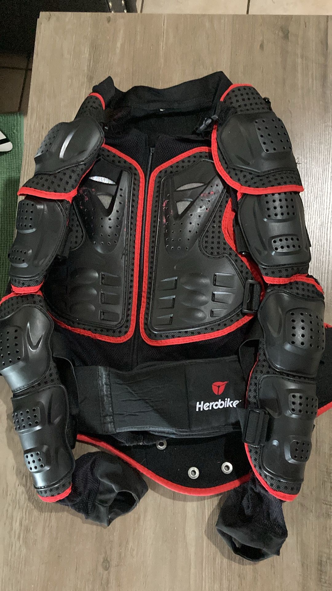 Motorcycle Armor Size M Red