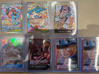 Pokemon and One Piece Card Game.