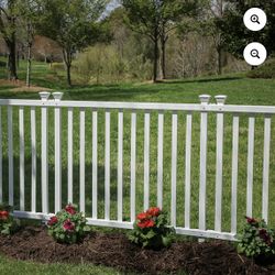 BRAND NEW - 36in x 42in - Baskenridge No-Dig Vinyl Fence Kit - White