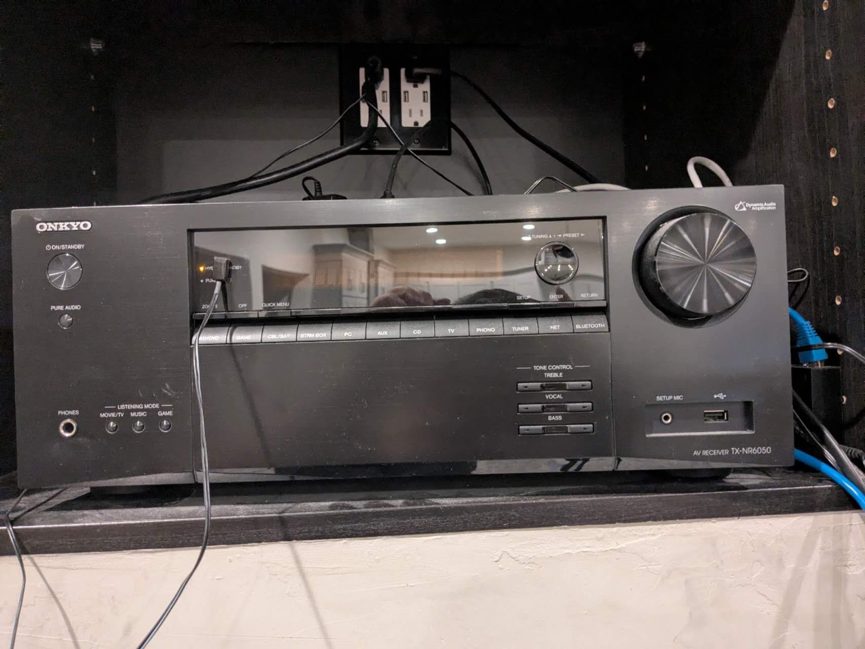 Onkyo TX-NR6050 7.2-Channel Network Home Theater Smart AV Receivern 8K/60, 4K/120Hz