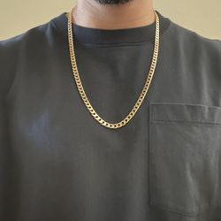 Solid Gold Cuban Link Chain