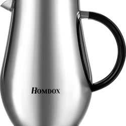 8 Cup French Coffee Press with Non Drip Spout Stainless Steel