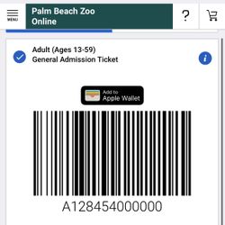 Palm Beach Zoo General Tickets 
