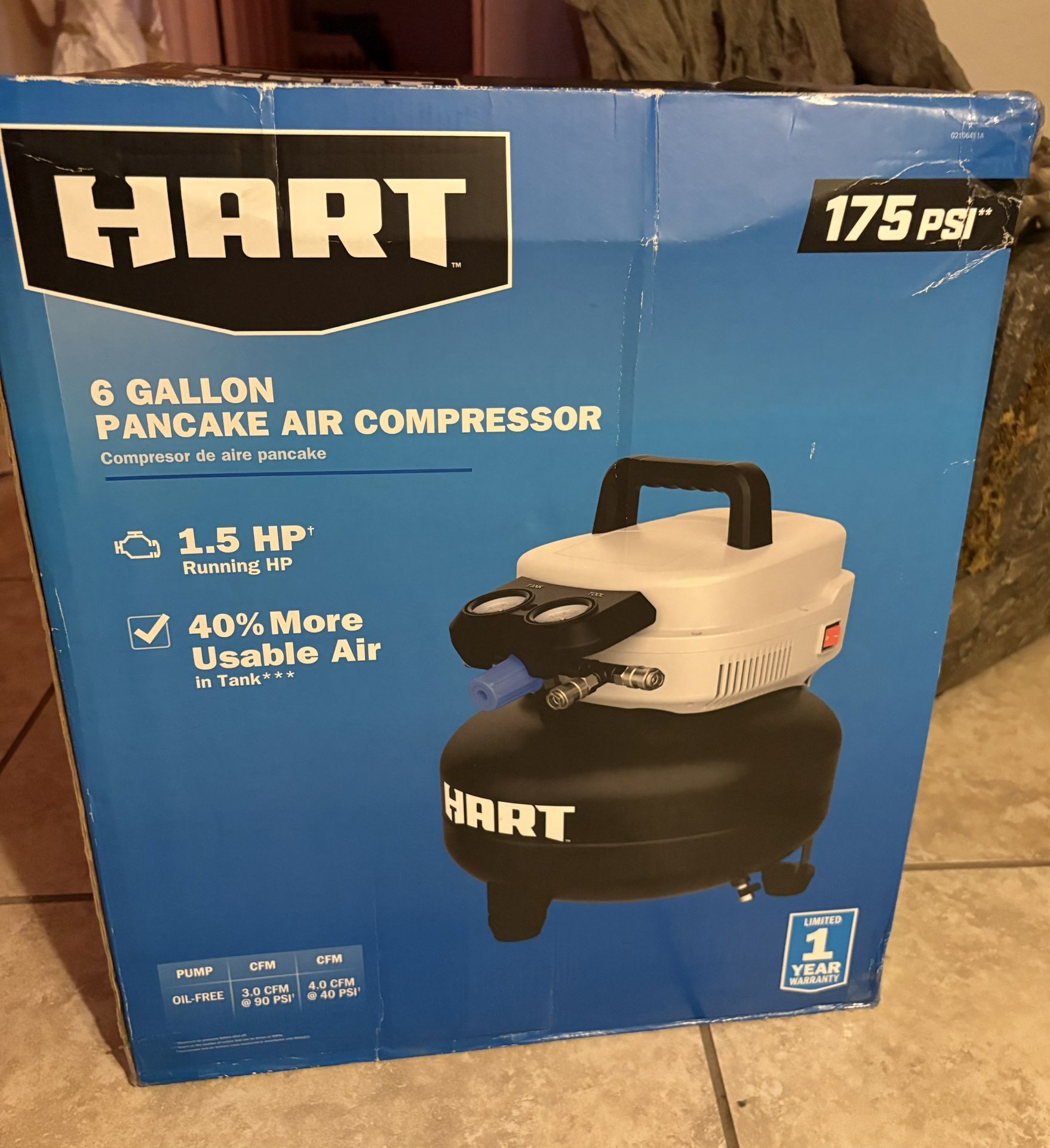 HART 6gal. Air Compressor