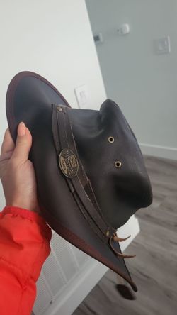 NEW Venture Texas Genuine Leather Cowboy Cowgirl Hat – Dark Brown Western Rodeo