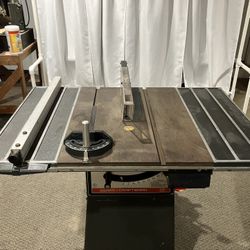 Sears 10” Model 113.12171 Table Saw With Steel Table Extensions And Deluxe Stand
