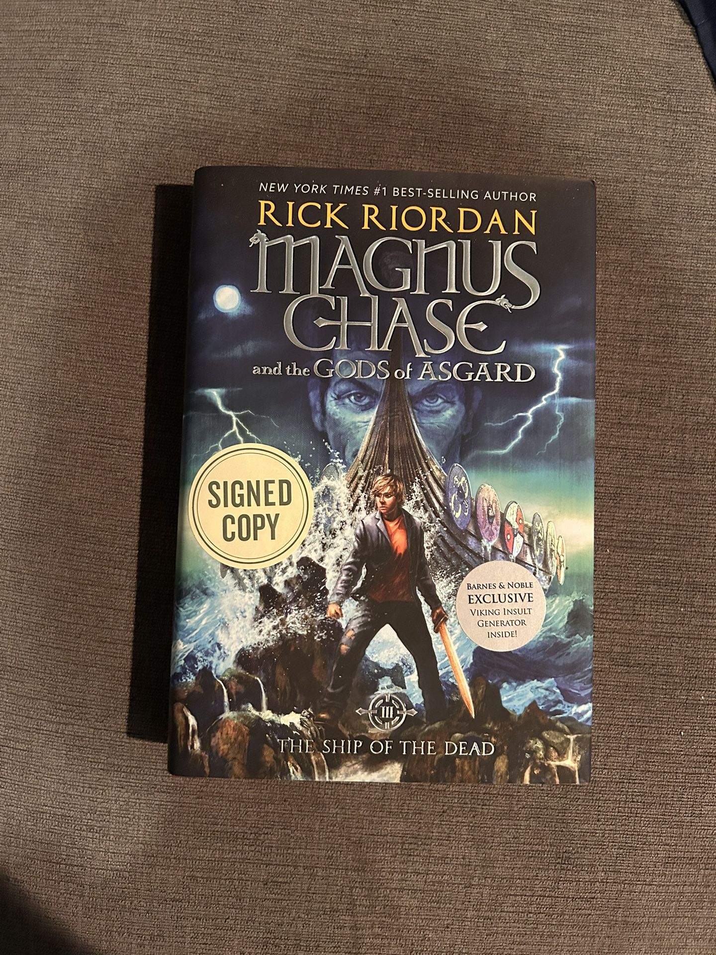 Signed Magnus Chase Book