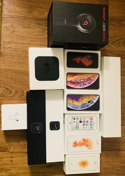 iPhone and watch boxes