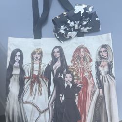 New Halloween Tote Bag Wednesday, Addams, Chucky