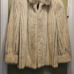 Vintage Cream Colored mink Coat