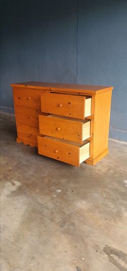 Big Wooden Dresser 65 inches wide and 43 inches tall