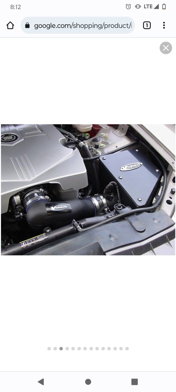 Volant Air Induction With Mass Air Flow Sensor