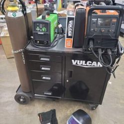WELDER & PLASMA CUTTER SET UP WITH TONS OF ACCESSORIES