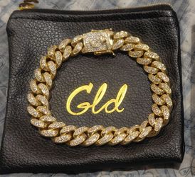 Diamond Cuban Link Bracelet in Yellow Gold