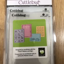 Cuttlebug- Robot embossing folder set