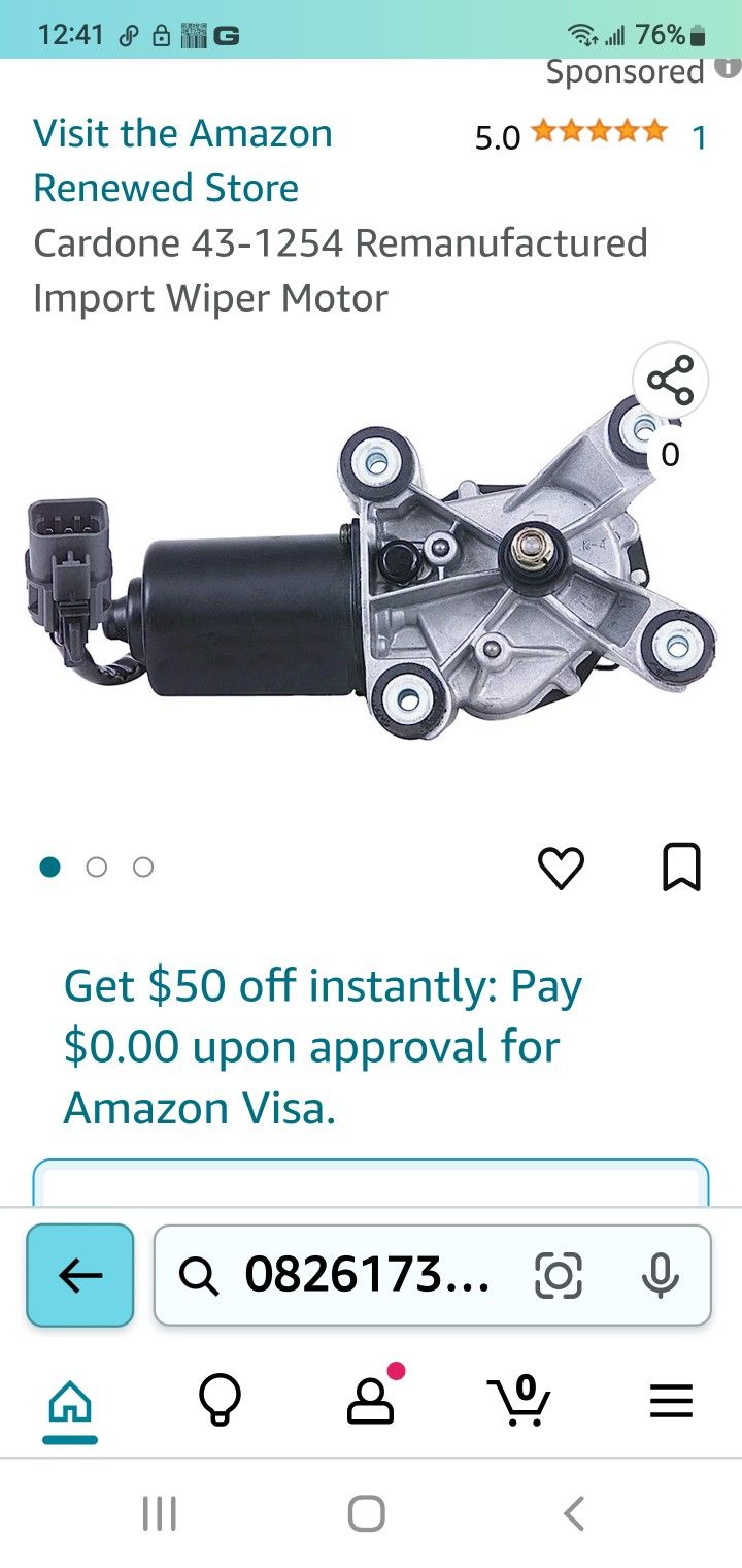 NEW REMANUFACTURED FRONT WINDSHIELD WIPER MOTOR. FOR NISSAN QUEST 1(contact info removed). MERCURY VILLAGER 1(contact info removed)