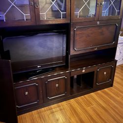Mahogany 2 Piece  Wall Unit 