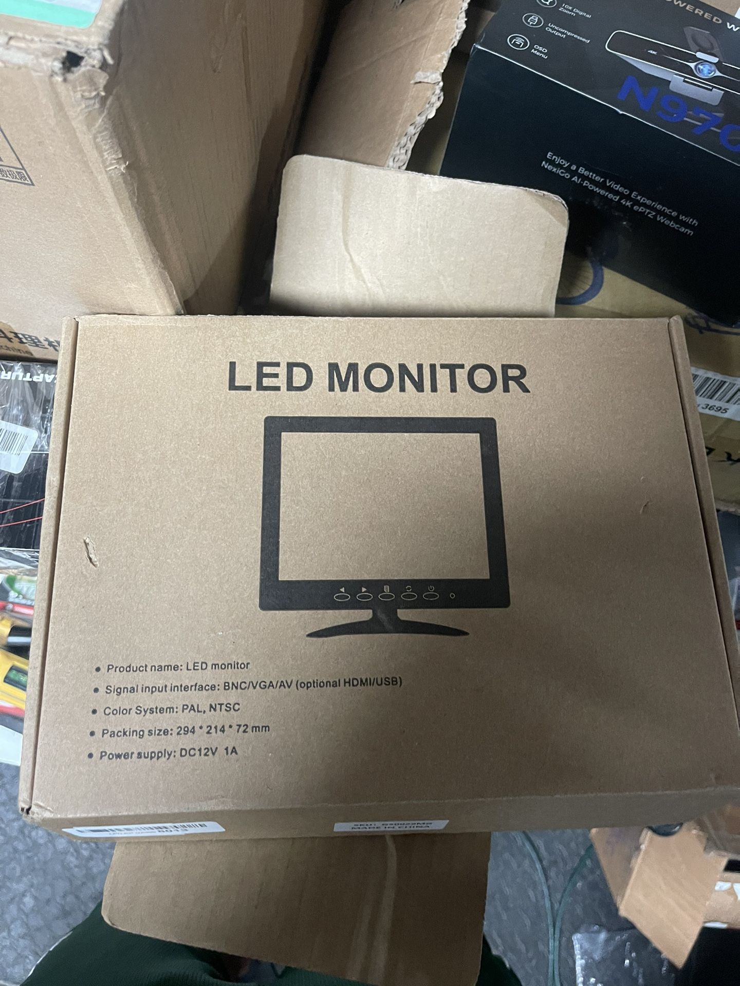 Mini Display Screen Computer 1024*768 HD Monitor Gaming Laptops with VGA HDMI USB BNC Interface