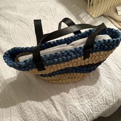 Stripe straw Bag (High retail)