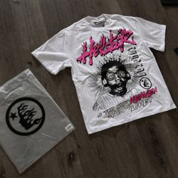 White & Pink Hellstar Records Tee