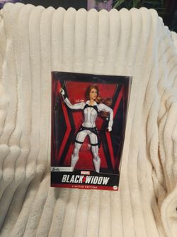 NRFB Marvel Barbie Signature Limited Edition Black Widow in White suit