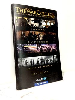 The War College PC CD-ROM Manual Only GameTek 1995 UMS 3 Military Simulator