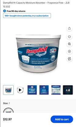 DampRid 2 lb. 15.5 oz. Hi-Capacity Moisture Absorber Bucket 1 for $2 or 100 for $100