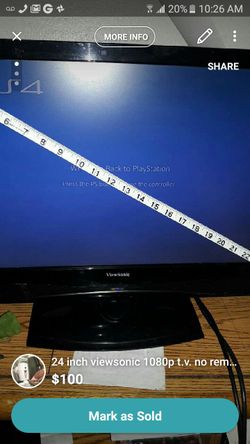 24 inch viewsonic flat screen 1080p