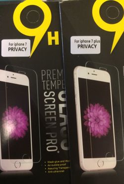 iPhone 7 and 7 plus glass privacy screen protector