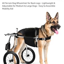 New, Dog Wheelchair Back Legs for Medium to Large Dog. Retails $370