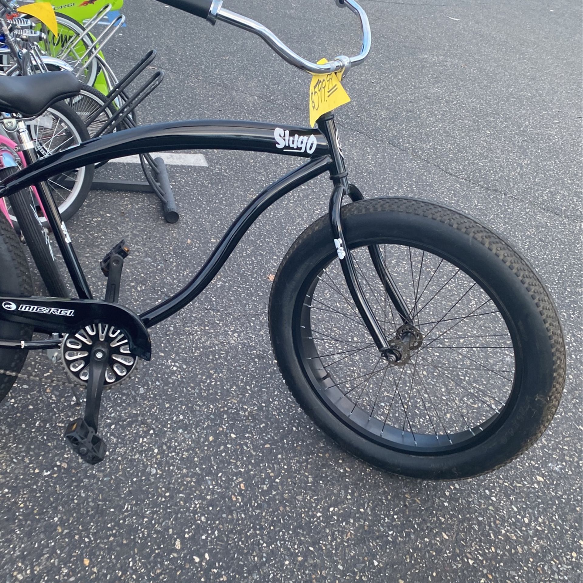 Slugo Micargi 26” Bicycle Black Ready To Ride